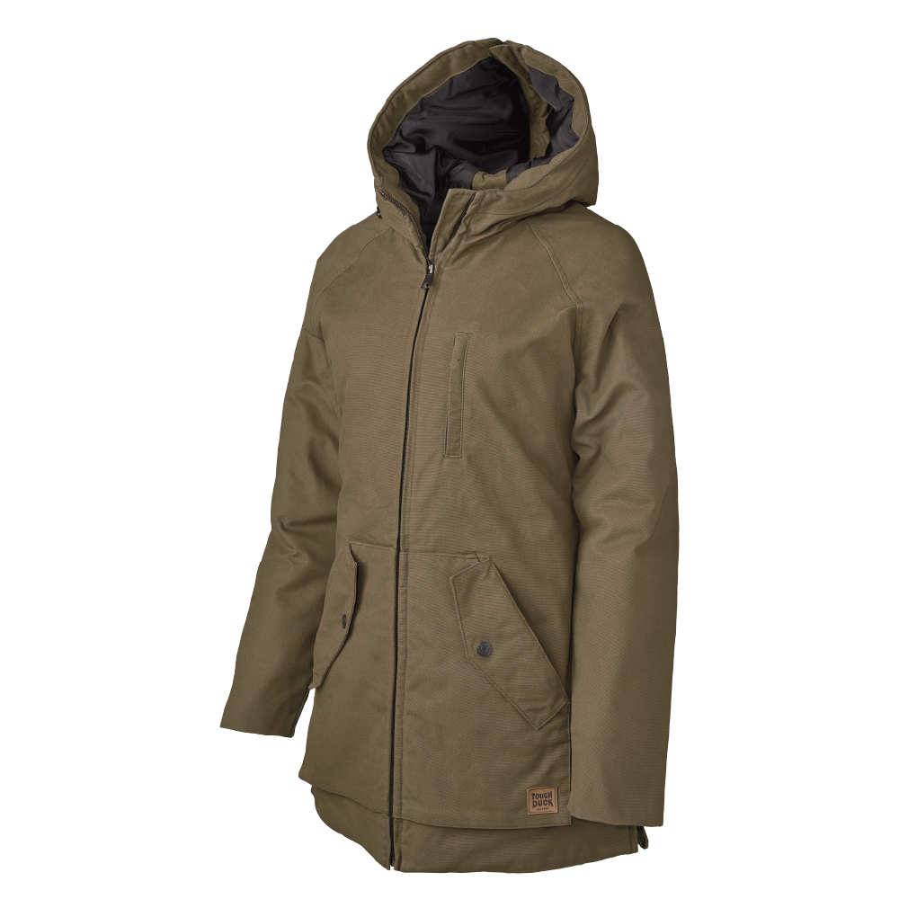 Women's Lined Duck Canvas Winter Parka Jacket - WJ48 | Tough Duck