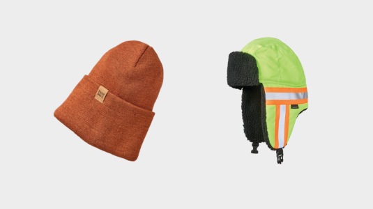 Forest Green Wool Rib Watch Cap WA54 and Light Brown Leather Driver Glove WG08