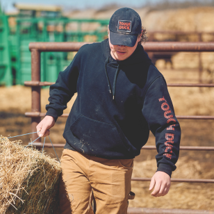 Tough Duck fall workwear must-haves featuring rugged flannel shirt jackets and insulated vests