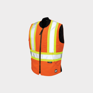 Fluorescent Orange High visibility Duck Safety Vest SV06