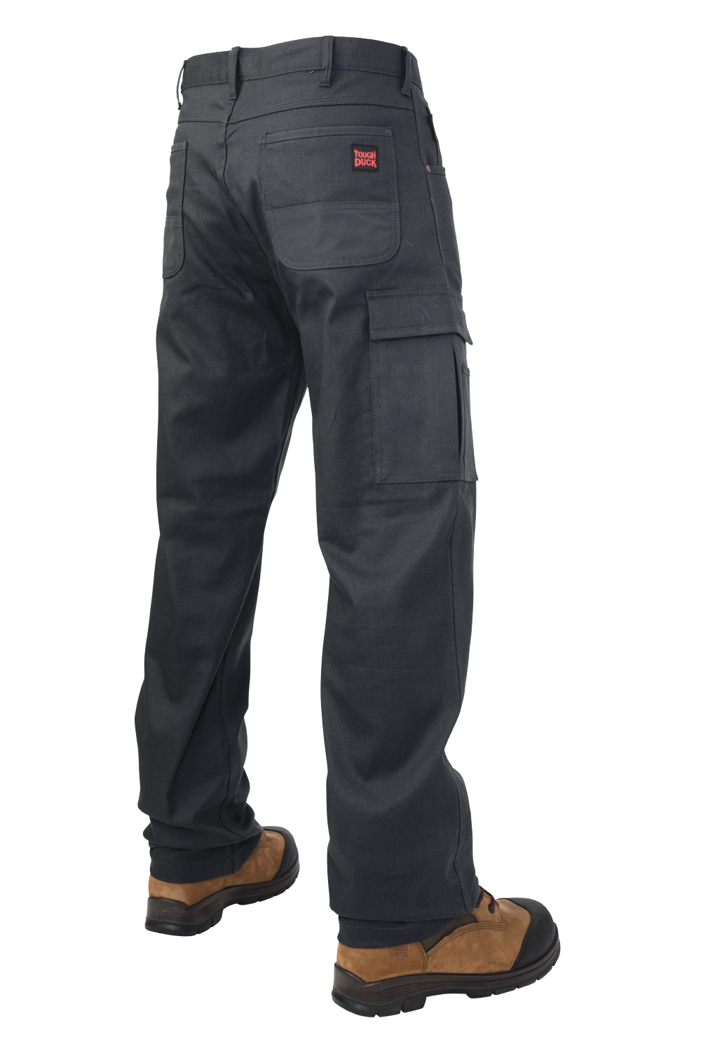 Black Relaxed-Fit Flex Twill Cargo Pant 6010 Back image