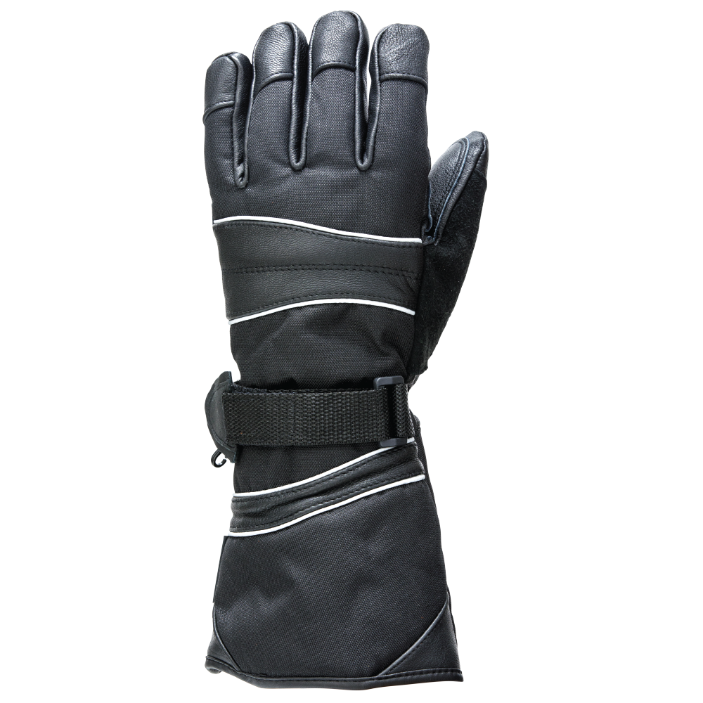 Black Snowmobile Glove G404 Front image