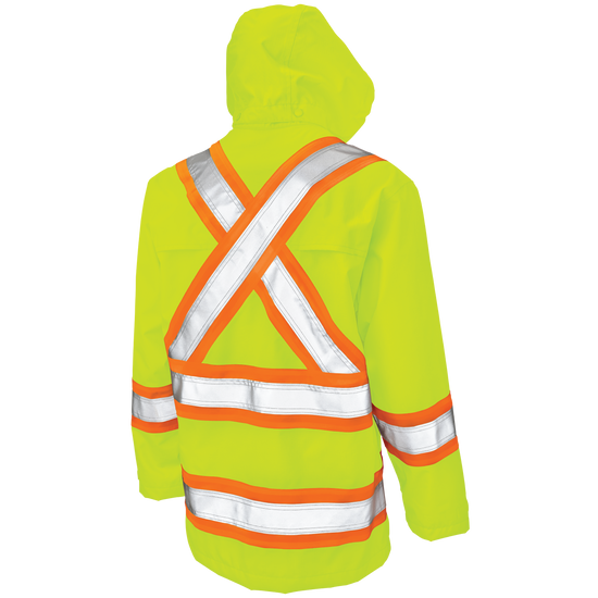 S372 - Ripstop Safety Rain Jacket