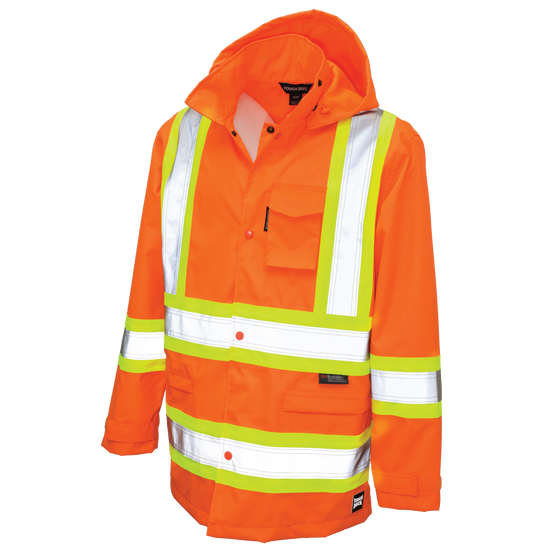 S372 - Ripstop Safety Rain Jacket