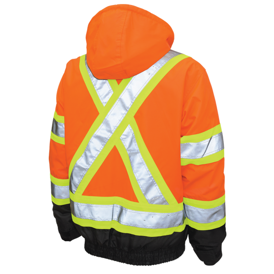 S413 - Poly Oxford 3-In-1 Safety Bomber With Fleece Liner