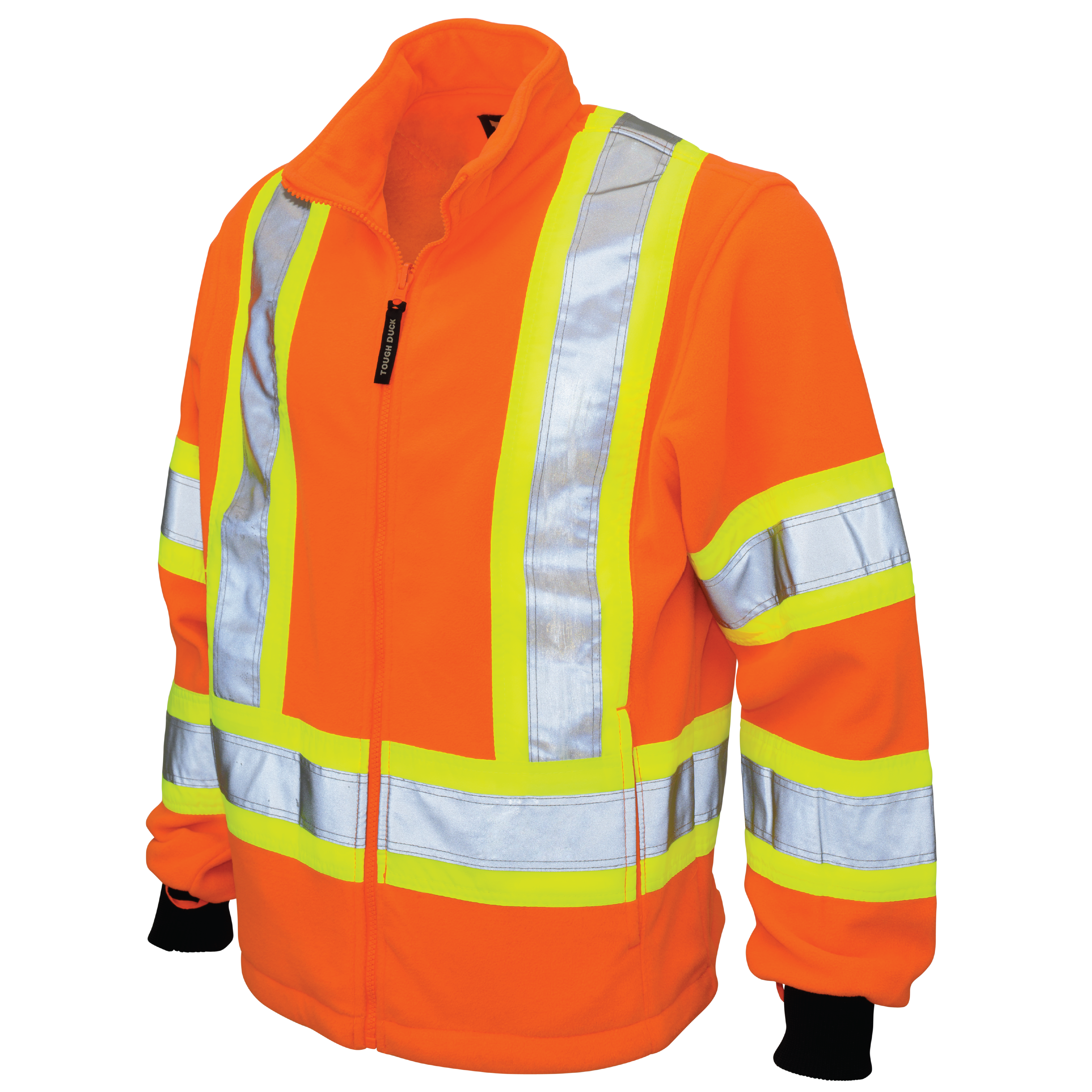 Fluorescent Orange Poly Oxford 3-In-1 Safety Bomber With Fleece Liner S413 Inner Jacket Front image