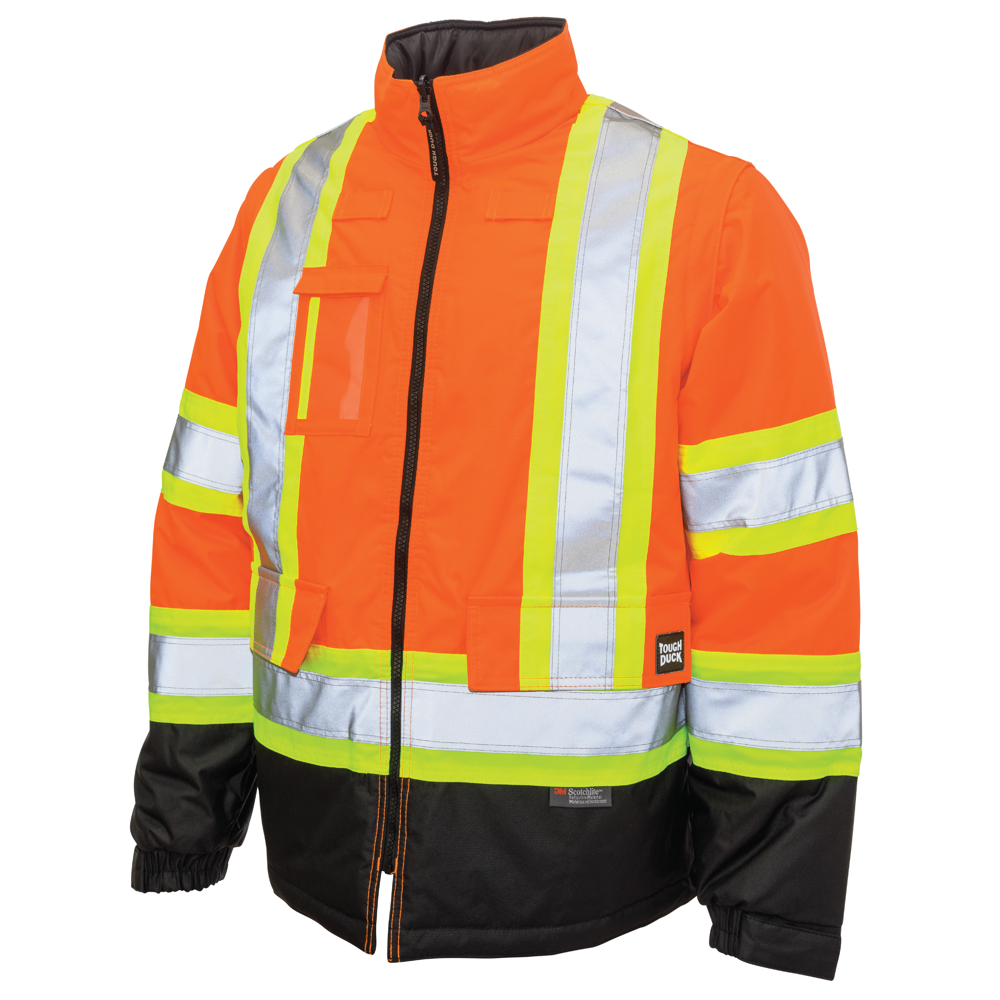 Fluorescent Orange Poly Oxford 5-In-1 Safety Jacket S426 Inner Jacket Front image