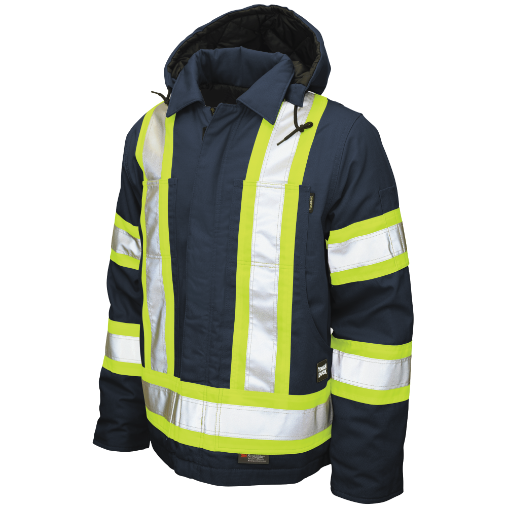 Navy duck safety jacket