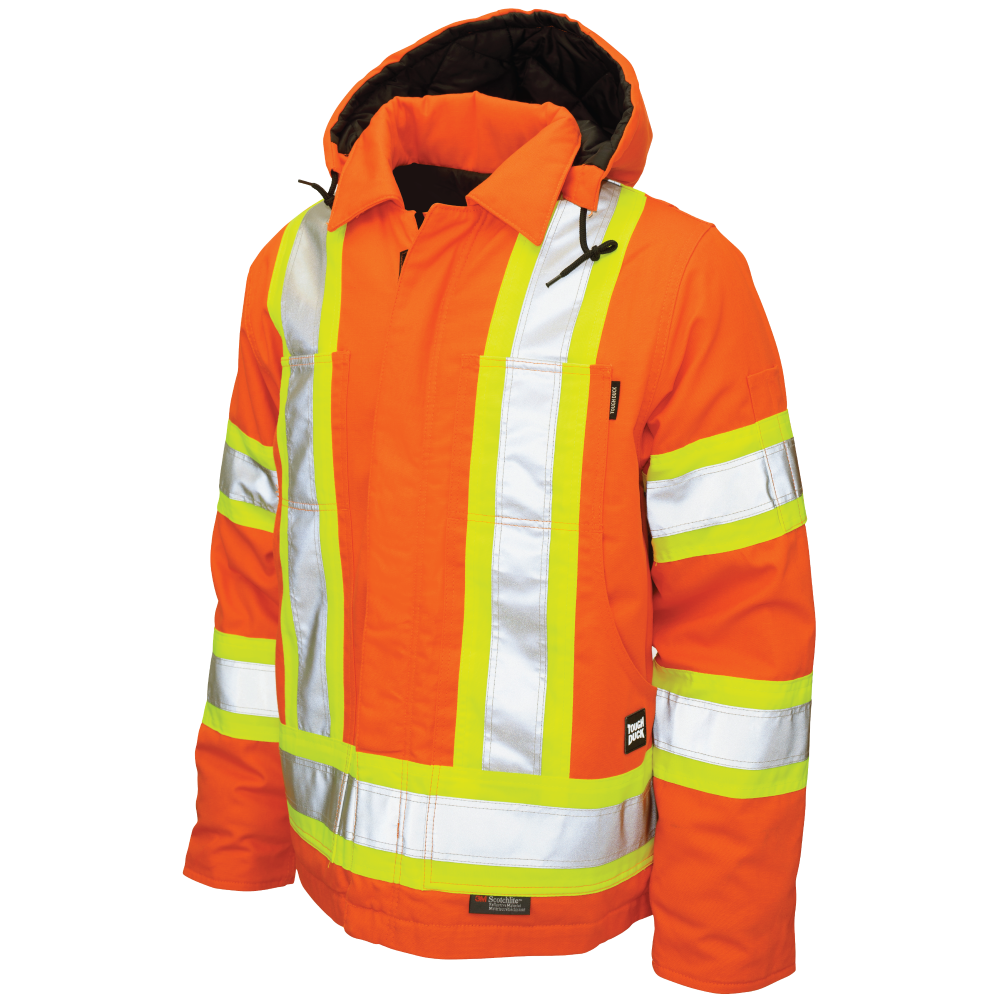 Orange duck safety jacket