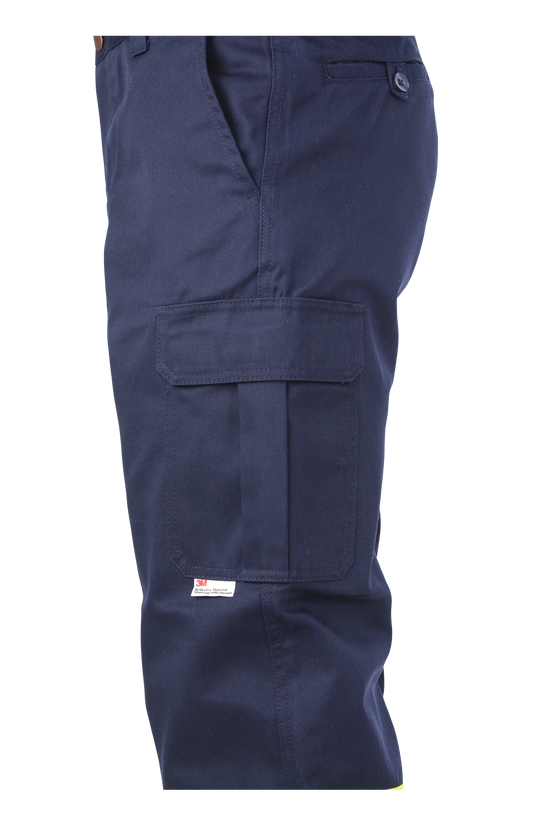 S607 - Relaxed-Fit Twill Safety Cargo Utility Pant