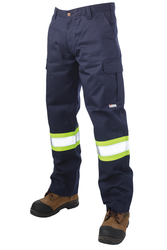 S607 - Relaxed-Fit Twill Safety Cargo Utility Pant