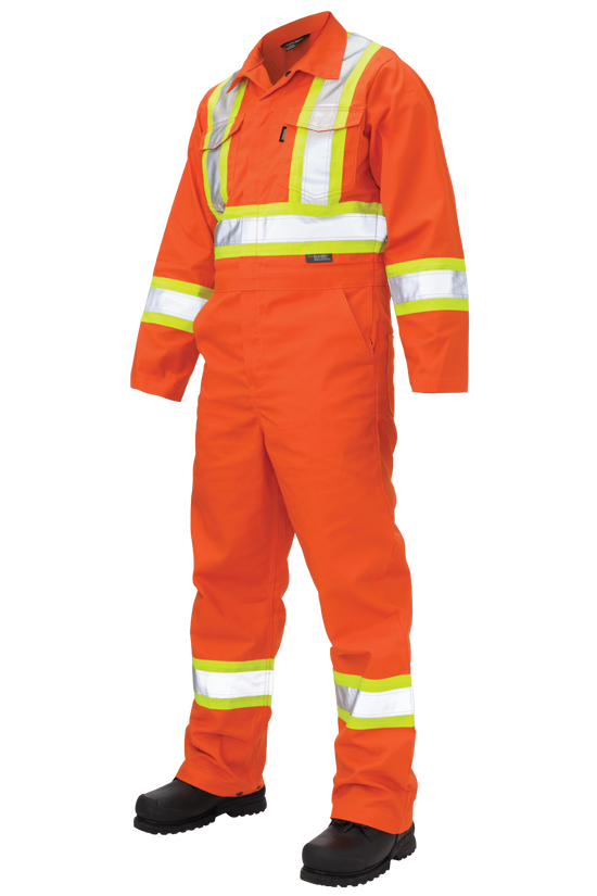 S792 - Twill Unlined Safety Coverall