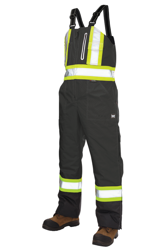 Black ripstop insulated safety bib