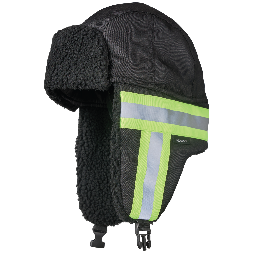 SA13 - Hi-Vis Aviator Hat with Contrast Tape Backing