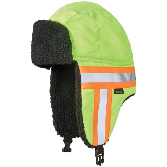 SA13 - Hi-Vis Aviator Hat with Contrast Tape Backing