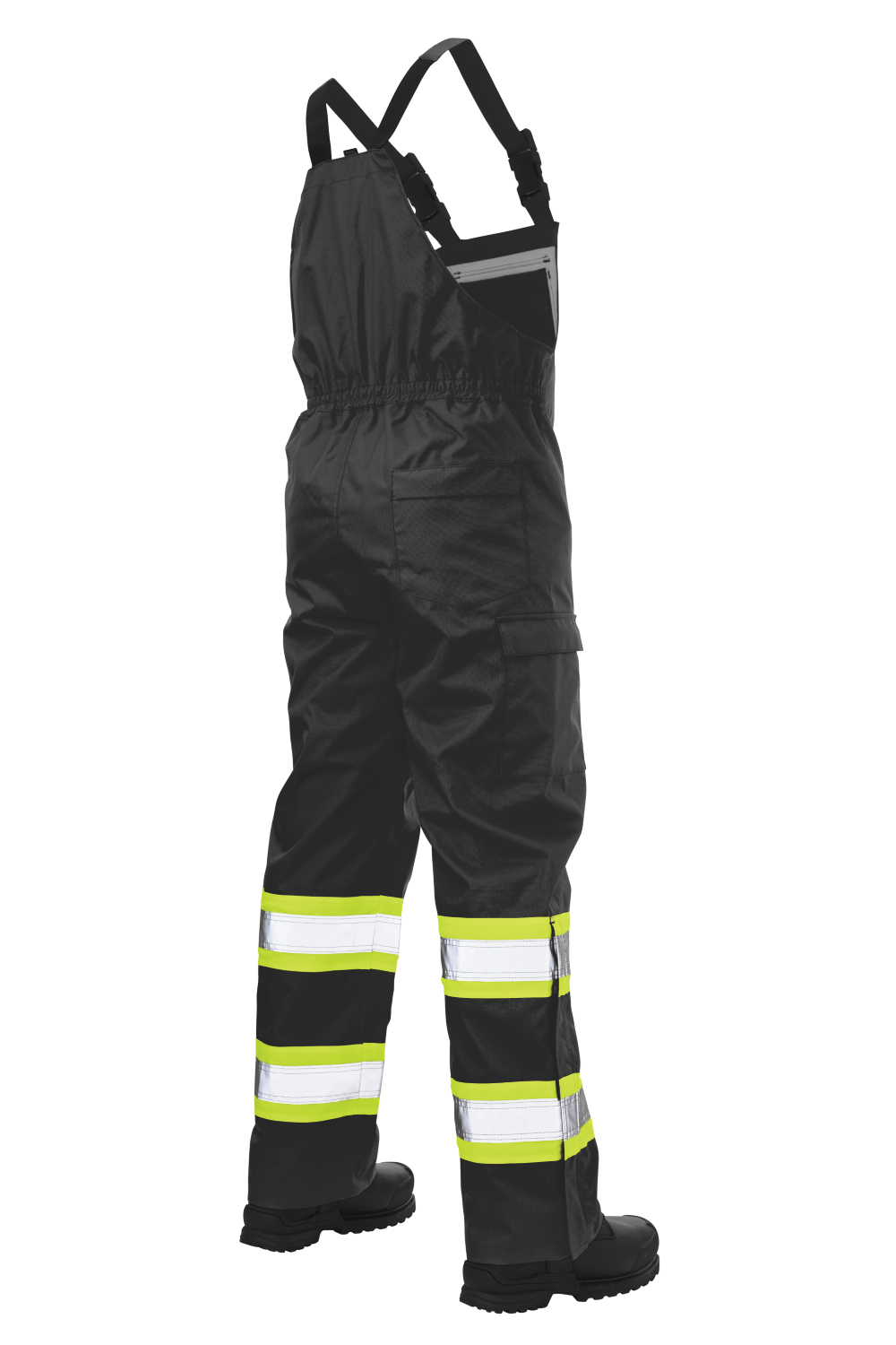 SB04 - Ripstop Unlined Safety Rain Bib Overall