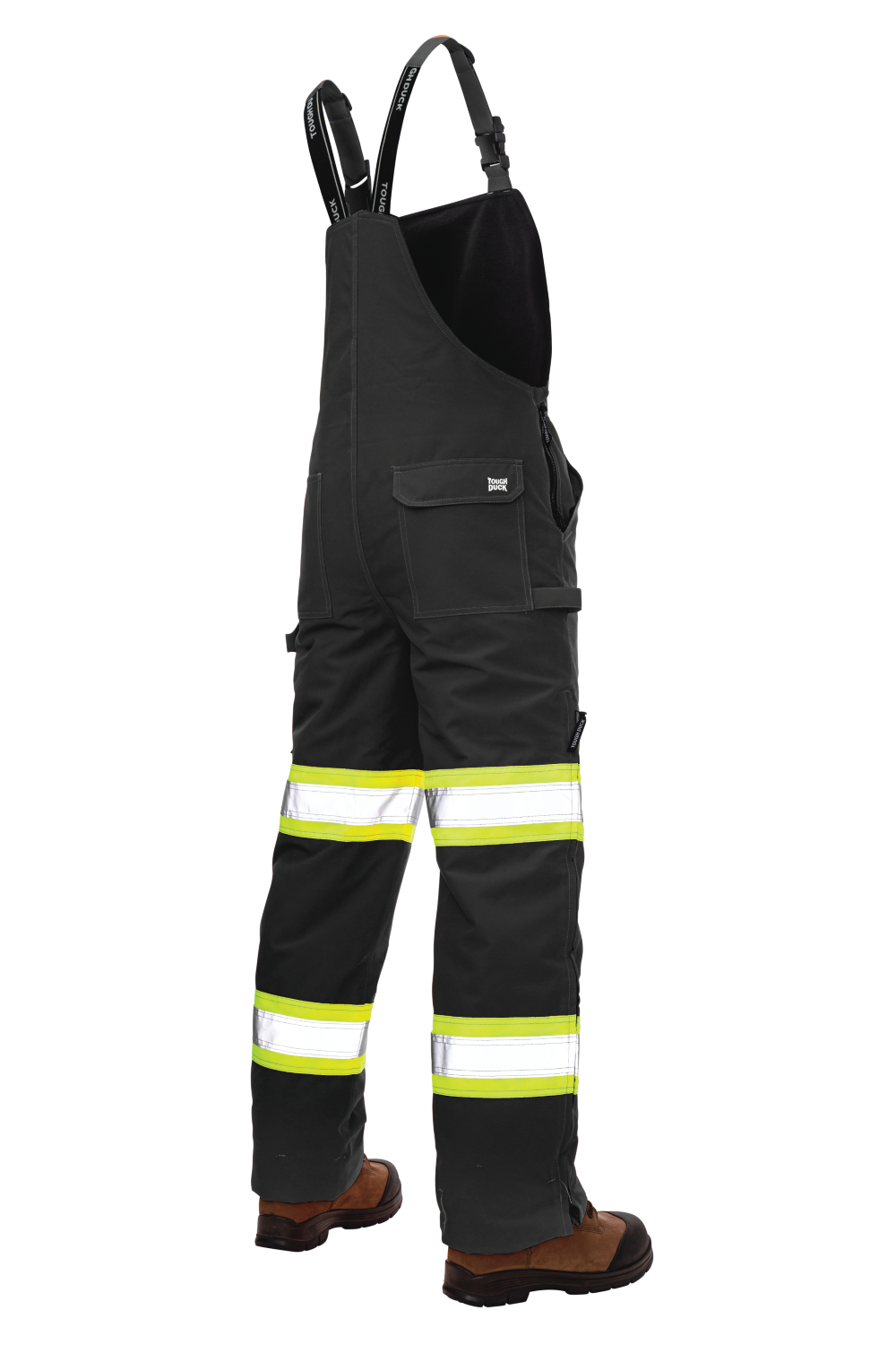 Back of Black Tough Flex safety bib