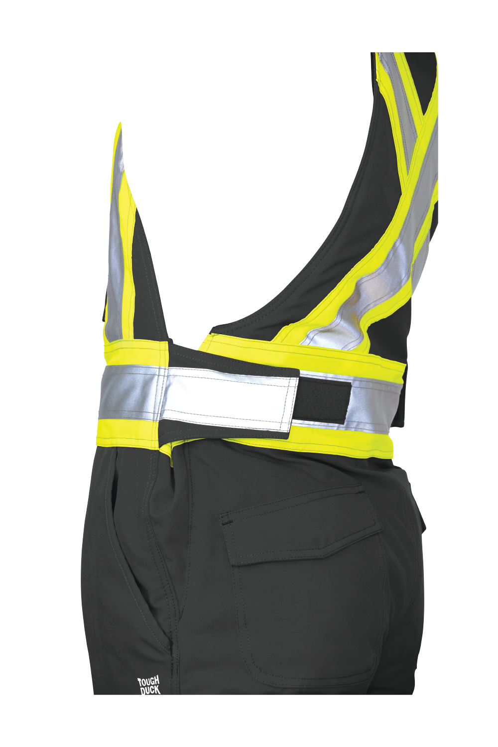 Black Women’s Insulated Flex Safety Bib SB07 Adjustable hook-and-loop Waist tab image
