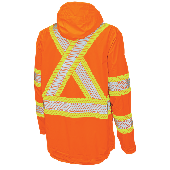 SJ05 - Packable Ripstop Safety Rain Jacket