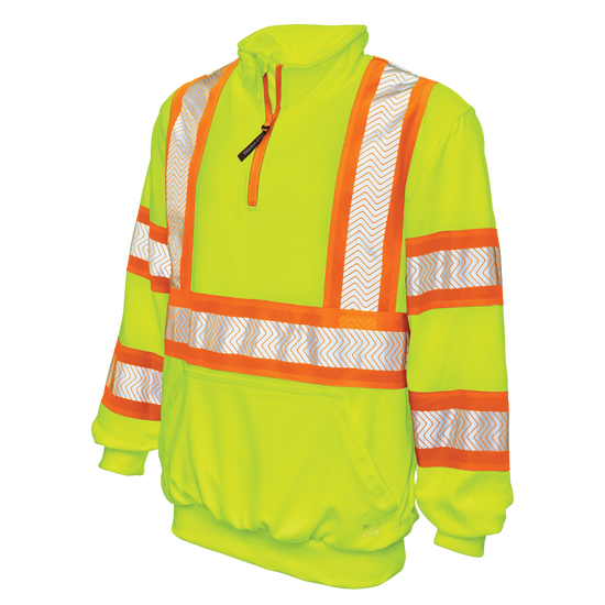 SJ19 - Fleece ¼ Zip Safety Pullover