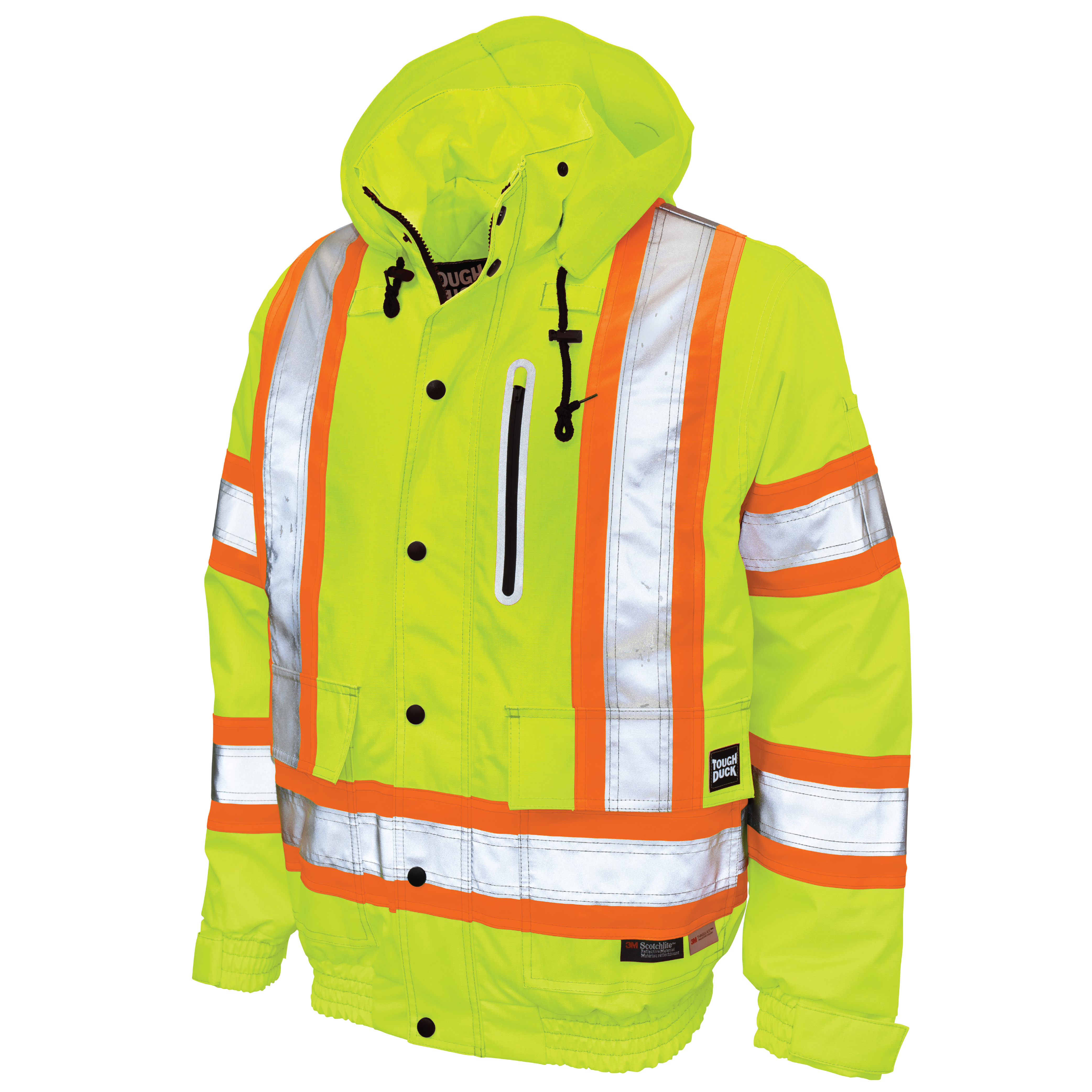 Fluorescent Green Ripstop Safety Bomber SJ20 Front image