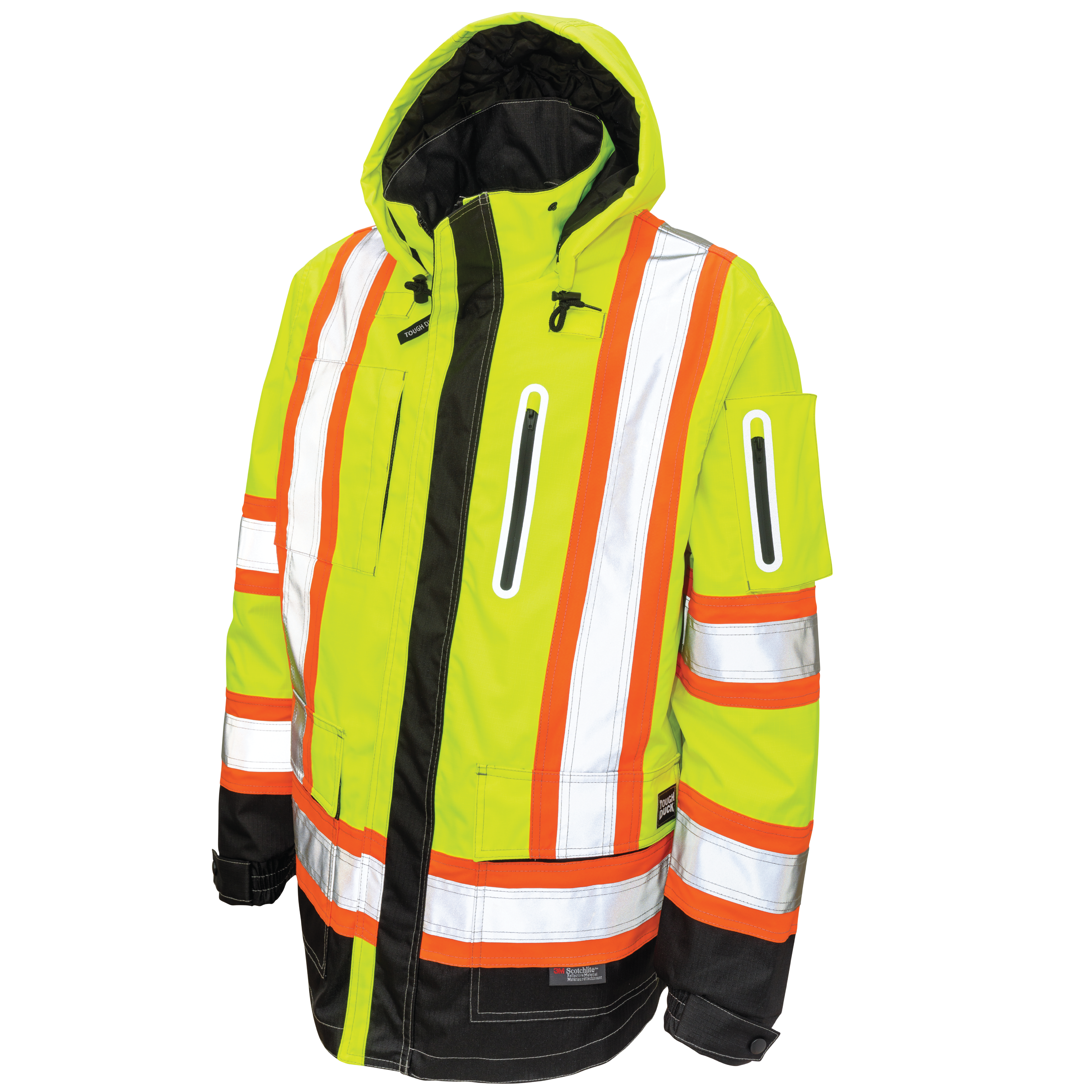 Fluorescent Green Ripstop Safety Hi-Vis Shell SJ28 Front image