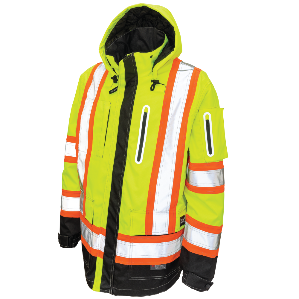 Fluorescent Green safety shell jacket