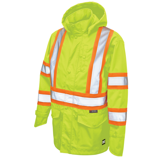 SJ35 - Premium Rip Stop Safety Rain Jacket