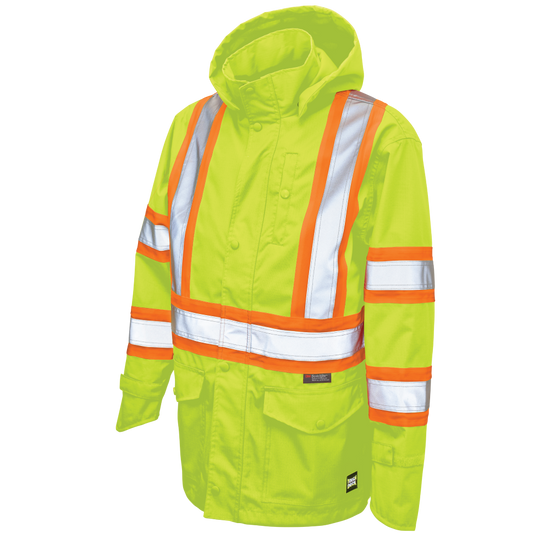 SJ35 - Premium Ripstop Safety Rain Jacket