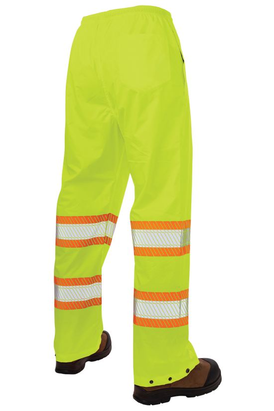 SP02 - Pull-On Ripstop Packable Safety Rain Pant