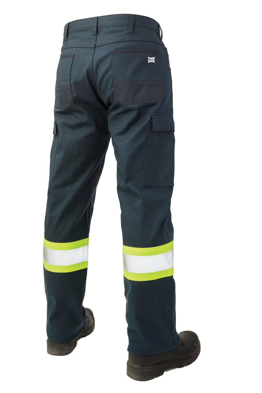 Navy Relaxed-Fit Flex Twill Safety Cargo Pant SP03 Back image