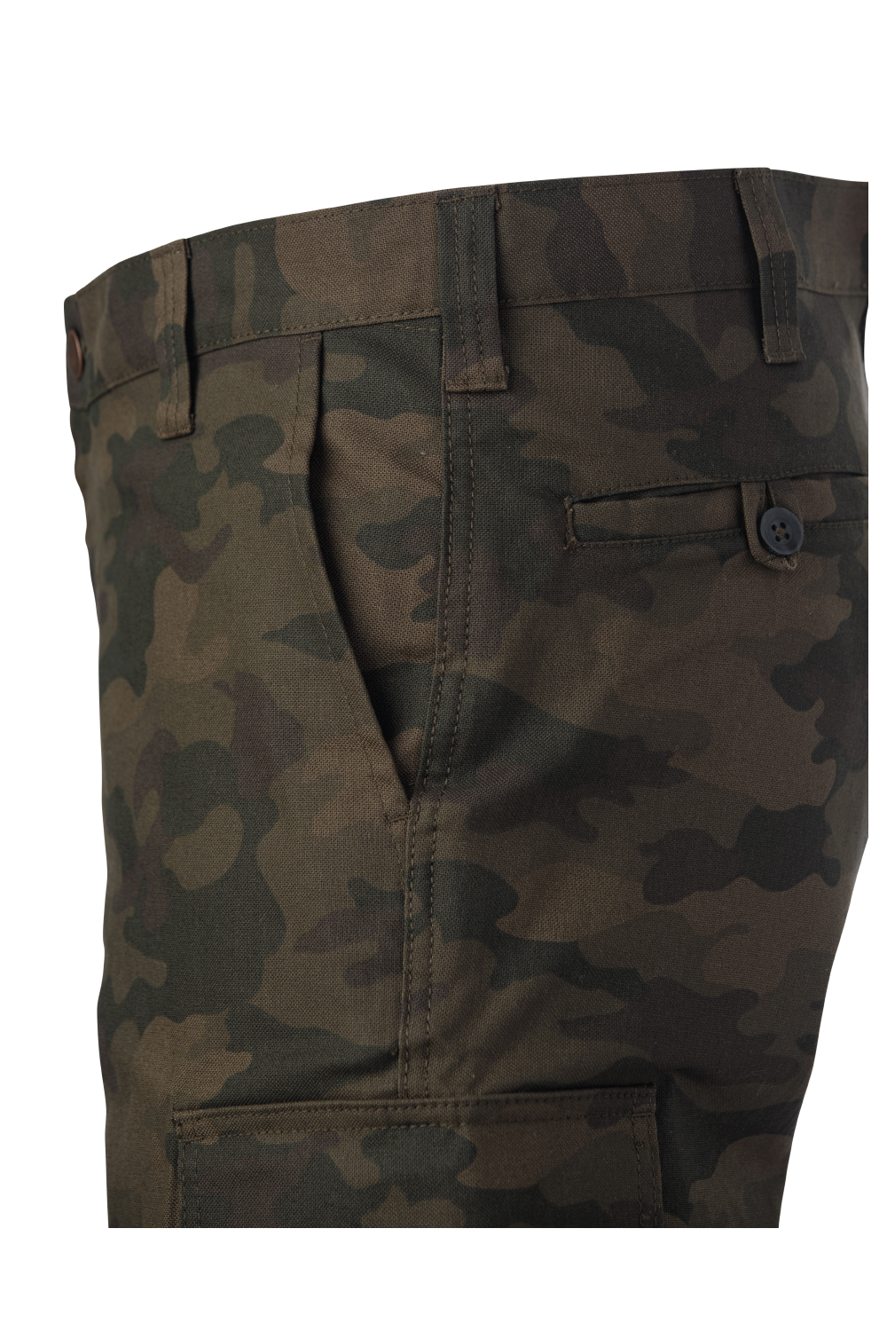 Green Camo Relaxed-Fit Camo Flex Duck Safety Cargo Utility  Pant SP04 Pockets image