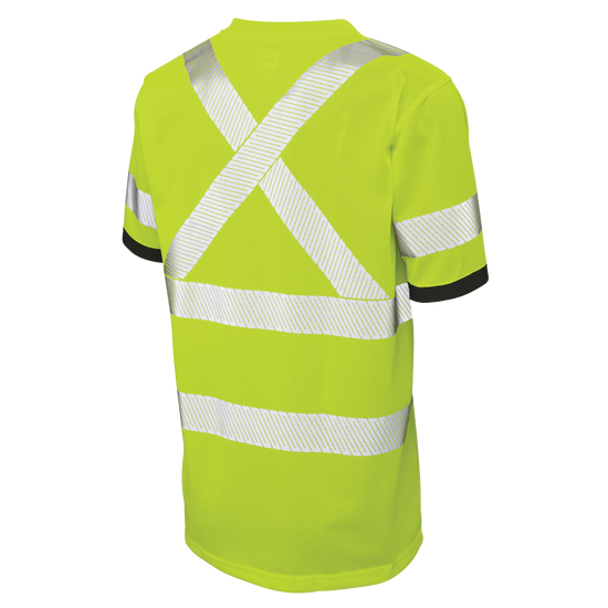 ST07 - Micro Mesh Short-Sleeve Safety T-Shirt with Pocket