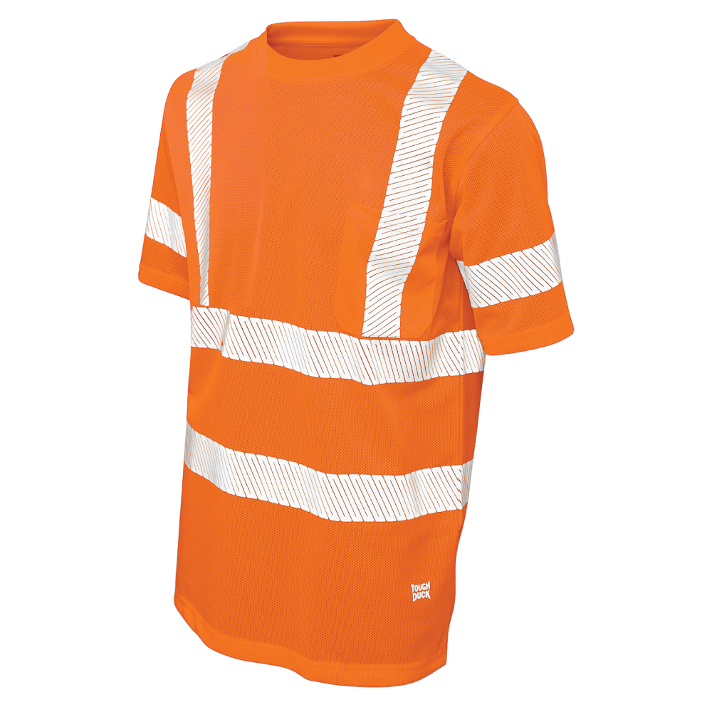 Hi-Vis Short Sleeve Micro Mesh Safety Pocket T-Shirt - ST07