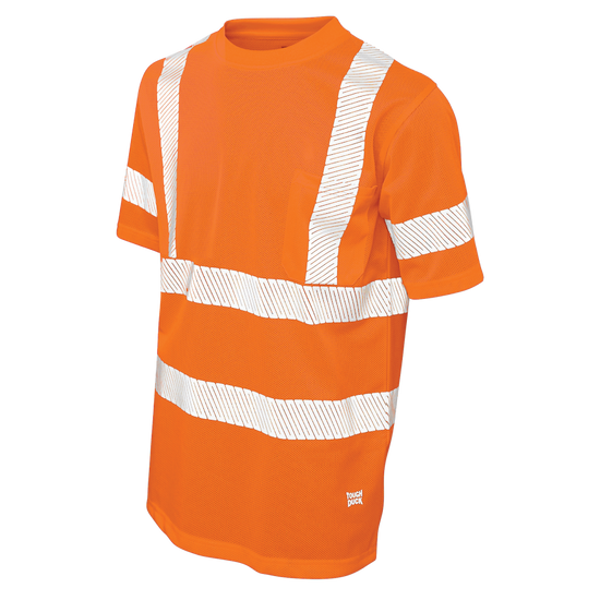 ST07 - Micro Mesh Short-Sleeve Safety T-Shirt with Pocket