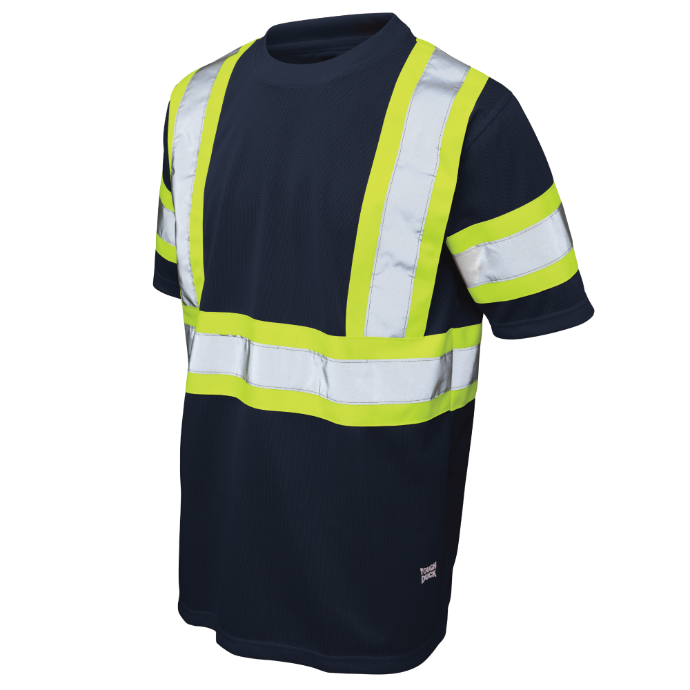 Black micro mesh safety t-shirt