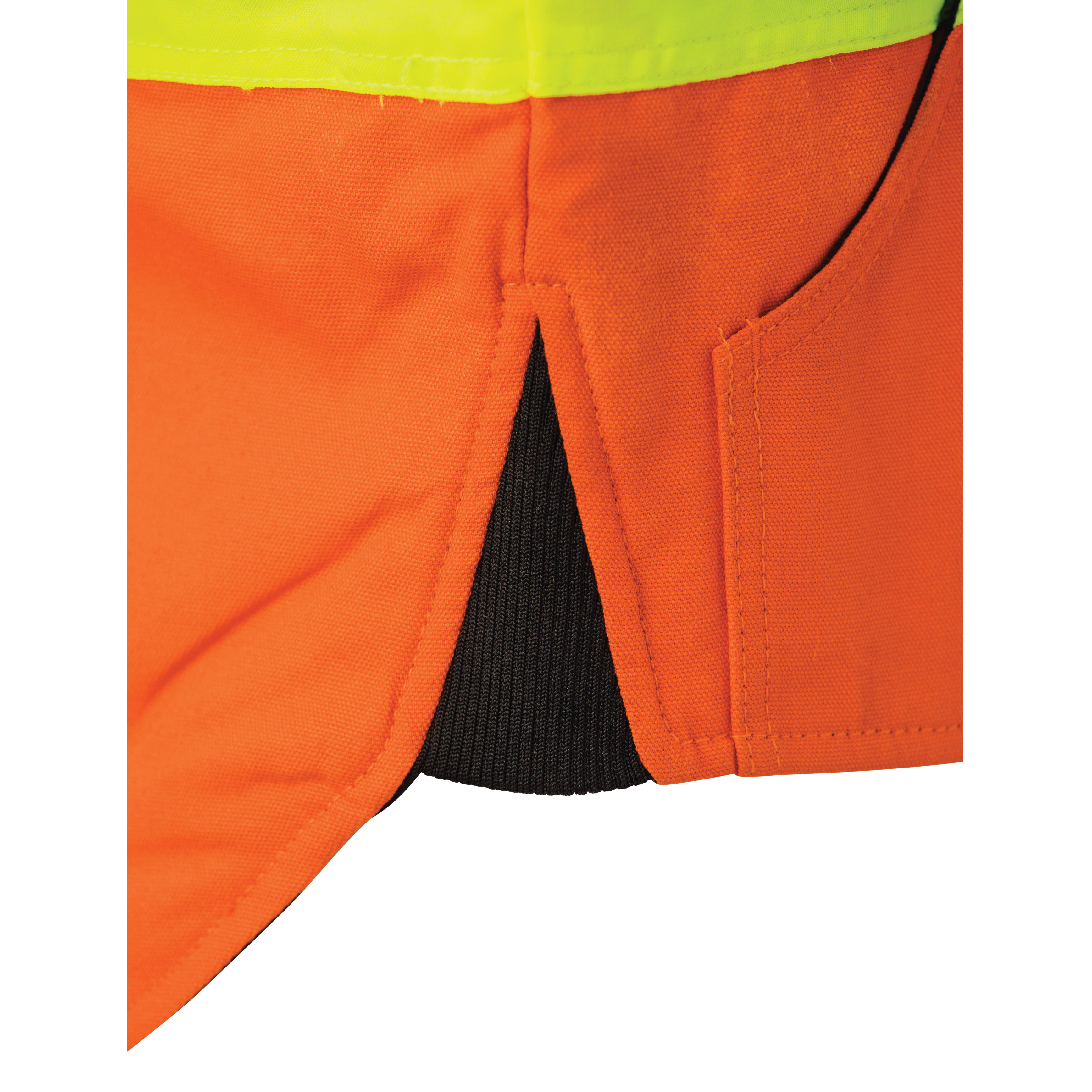 Orange Duck Safety Vest SV06 Knit Side Insert image