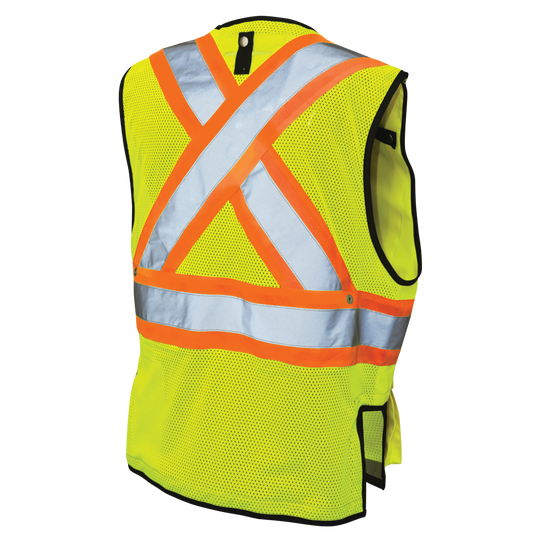 SV09 - Poly Twill Harness-Compatible Safety Vest