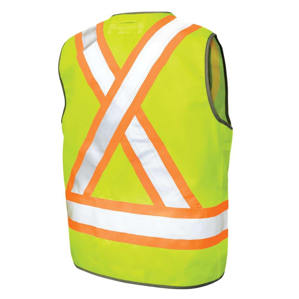 SV12 - Poly Twill Deluxe Safety Vest