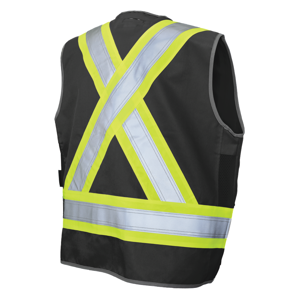 SV12 - Poly Twill Deluxe Safety Vest