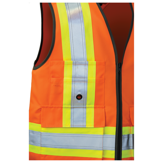 SV12 - Poly Twill Deluxe Safety Vest