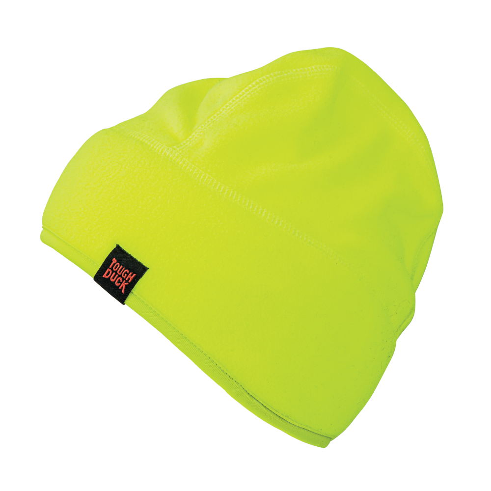 Fluorescent Green Primaloft® Fleece Beanie WA26 Front image