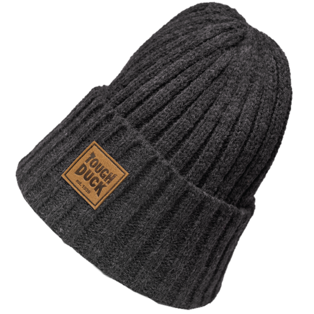 Charcoal Tough Duck Wool Rib Watch Cap WA54