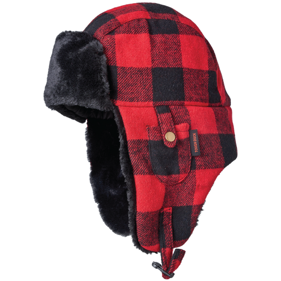 WA67 - Buffalo Check Aviator Hat