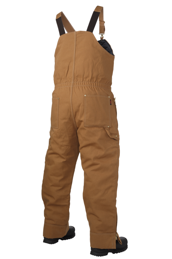 Brown Insulated Duck Bib Overall WB03 Back image