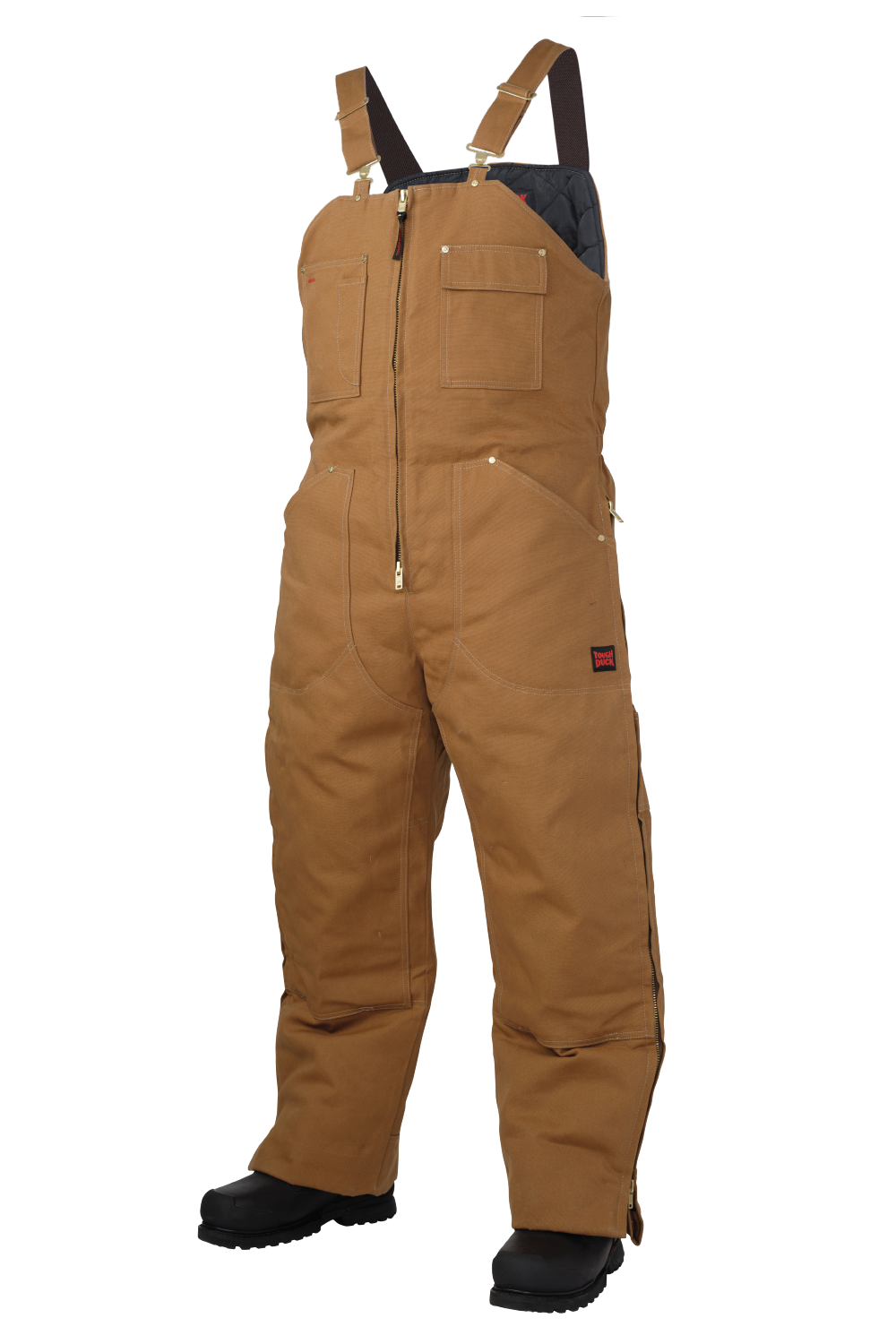 Brown Insulated Duck Bib Overall WB03 Front image