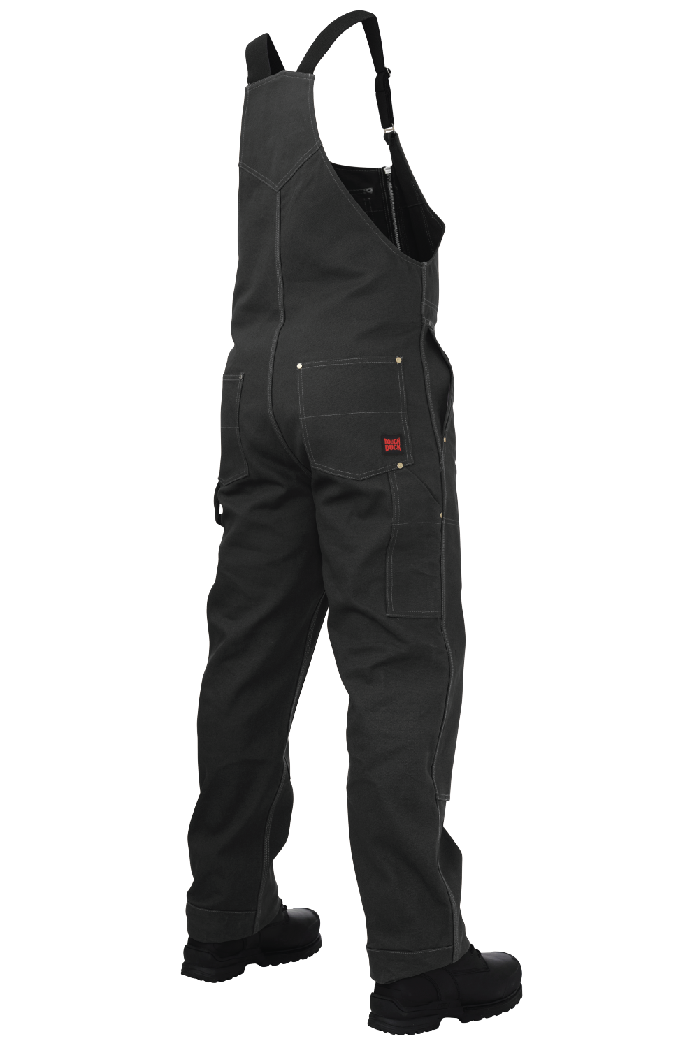 Black Unlined Duck Bib Overall WB04 Back image