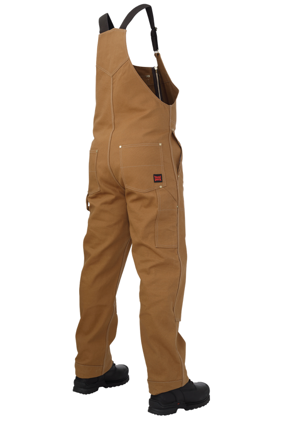 Brown Unlined Duck Bib Overall WB04 Back image
