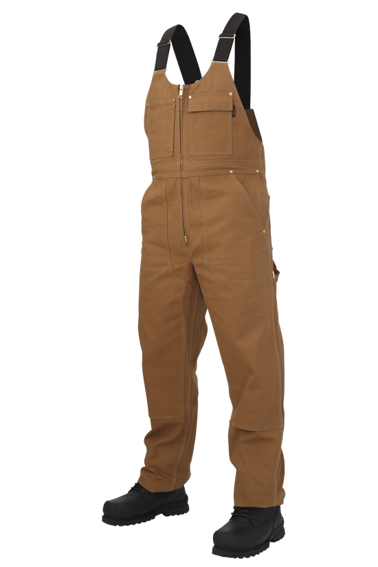 Brown Unlined Duck Bib Overall WB04 Front image