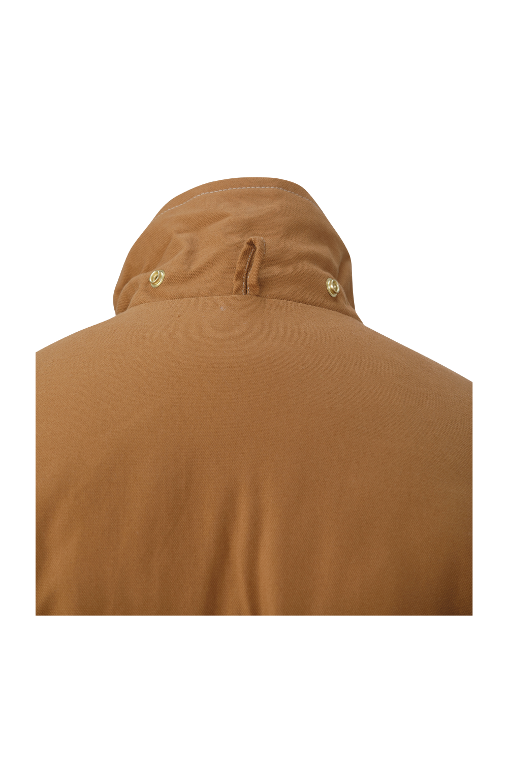 Brown Insulated Duck Coverall WC01 Detachable hood with Snaps and adjustable drawcord image